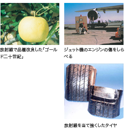 ジェット機のエンジンの傷をしらべる